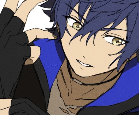 アニメ塗りでシンプルなイラスト描きます 動画サムネや告知、アイコン、プレゼントに イメージ2
