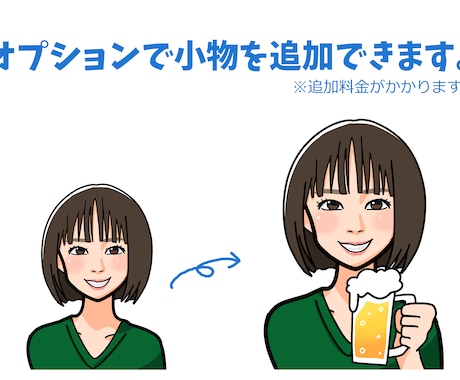 シンプルな似顔絵描きます 名刺やアイコンに使えるあなただけの似顔絵です！ イメージ2