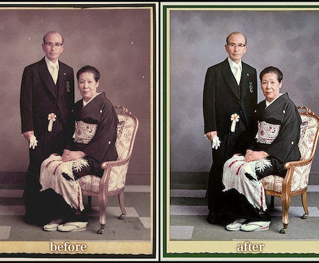 古写真修復・モノクロカラー化・高解像度化します 大切な一枚を、当時の空気感を壊さずに蘇らせます。 イメージ2