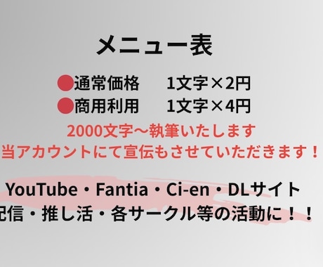 音声作品のシナリオ書きます 音声媒体でのご使用数え切れず！100万回以上再生の実績あり！ イメージ2
