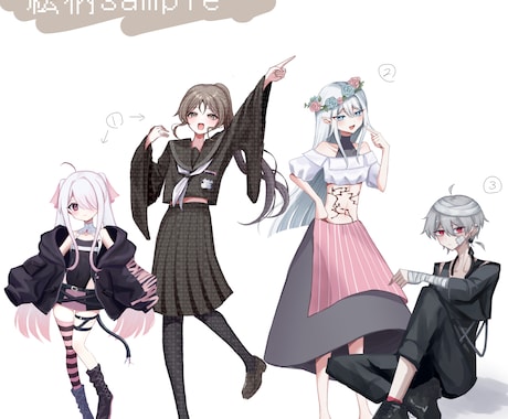 TRPG・配信活動などに使える立ち絵描きます 奥行きのある厚塗りと雰囲気のある色使いで！全力で！ イメージ2