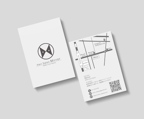 ロゴ＆オリジナル地図付カード制作いたします お店のロゴはお客様への大切なメッセージです イメージ2
