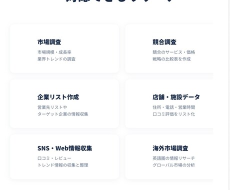 プロが市場調査・データ収集を代行しますますます 競合分析・業界リサーチ・リスト作成なんでもお任せください。 イメージ2