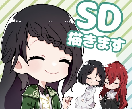 SNS用アイコン・ヘッダーや動画サムネイル描きます イメージ1