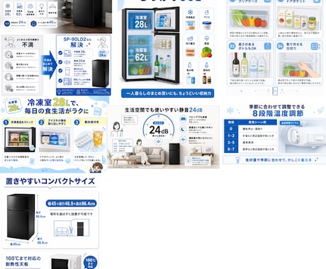 ECバナーを基本この価格で8枚まで作成します 独自開発システムで購買効果のあるバナー構成徹底分析 イメージ2