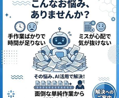 AIに任せる仕事を整理して業務自動化プラン作ります 業務整理・AI活用・業務効率化　丸投げOK イメージ2