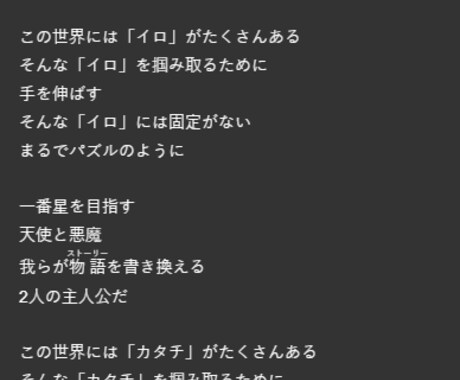 あなたに合った歌詞つくります 病み~恋愛など様々なジャンルの作詞可能です イメージ2
