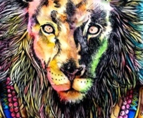 手描きで動物に宝石の装飾イラスト描きます イメージ1