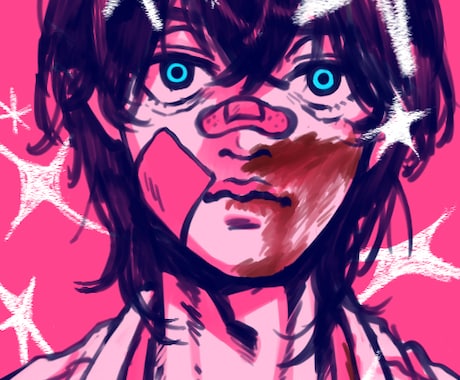 歌ってみた/配信/オリジナルMVをお描きします おしゃれな他にはない色使いをご提案できます。 イメージ1