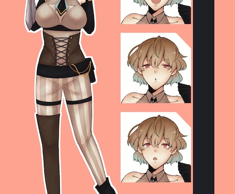 20代男女の立ち絵・全身イラスト描きます TRPGや自創作のキャラクターをデザインいたします！ イメージ1