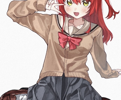 人物、特に女の子をメインとしたイラストを制作します イメージ1