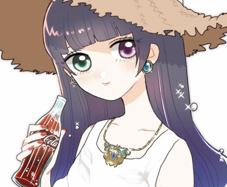 かわいい女の子描きます アイコンなどのご使用にいかがですか♪ イメージ2
