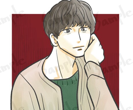 似顔絵作成します リアル過ぎず漫画っぽい絵で特徴を捉えた似顔絵を作成します イメージ2