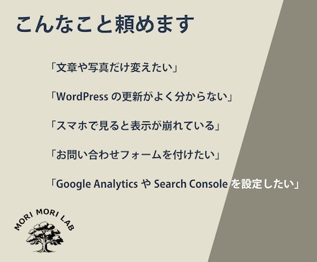 ホームページの「ちょっと直したい」をお助けします 制作会社に頼むほどではない小さなWeb修正に対応 イメージ2