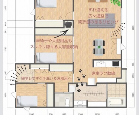 介護主婦目線で理想を形にする間取り作成を手伝います あなたの「こだわり」と「将来の安心」を一つの図面に。 イメージ2