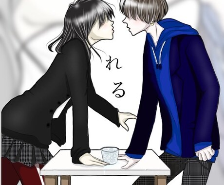 イラスト【背景付き・文字入れ可】描きます イラストからタイトル、作者名までをトータルデザイン！ イメージ2