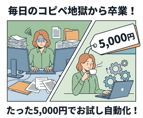 IT用語ゼロ！Excel等の手作業を自動化します 1800回指導！Zapier・Notionで業務効率化 イメージ1