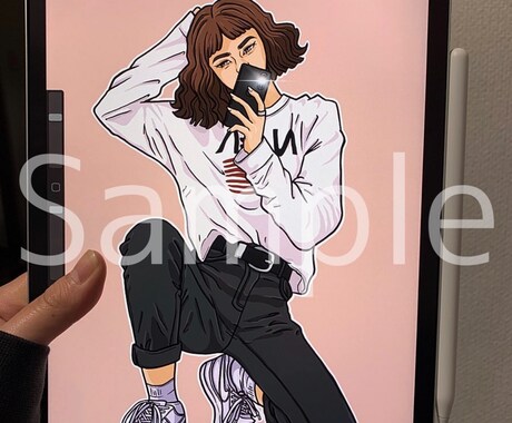海外風可愛いポップアートを描きます iPad Proであなただけのポップアートを描きます イメージ2