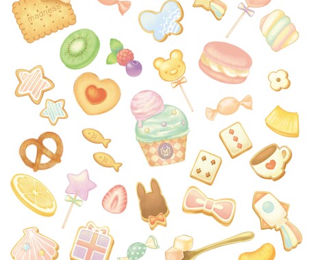動物とお菓子のイラストを制作いたします SNSアイコンやプレゼントに* イメージ2
