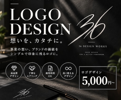 想いをカタチにするロゴをデザインします イメージ1