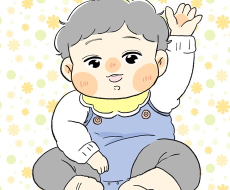 お子様の似顔絵をゆるかわに描きます SNSアイコンやプレゼントにオススメ！ イメージ2