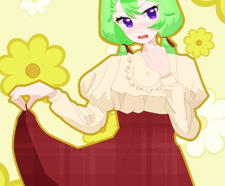一枚絵イラスト2000円から描きます 最短二日、最安2000から！それっぽい絵が欲しい方にお勧め イメージ2