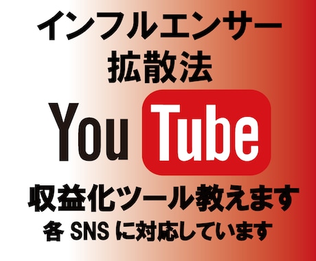 YouTube収益化ツール教えます 誰でも簡単作業で各SNSでも拡散可能 イメージ1