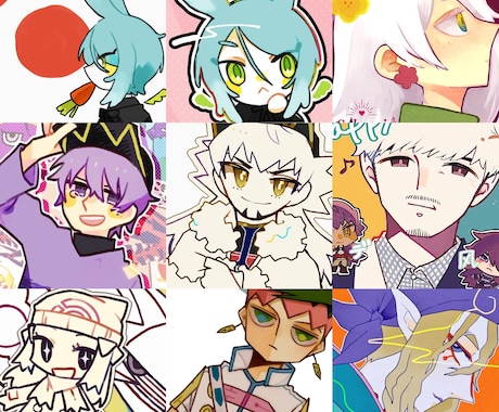 返礼品用･4点セット/イラスト描きます IRIAM等で活躍されるVライバーさん向けお得価格です！ イメージ1