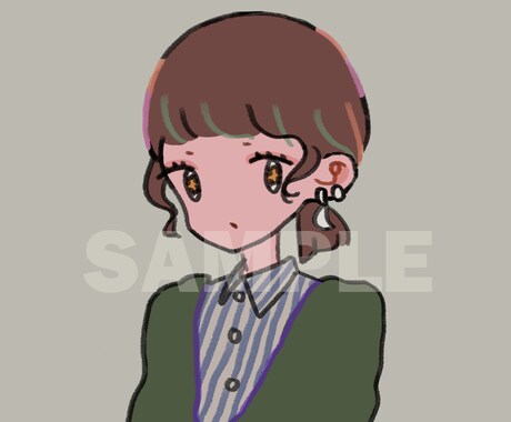 SNSアイコンに使える人物イラスト描きます SNSなどのアイコンに使える、シンプルおしゃれなイラスト。 イメージ2