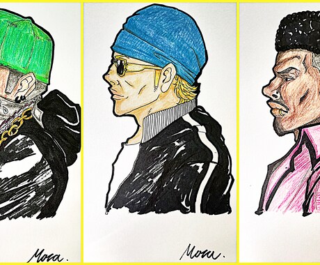 人物画描きます かっこいい系、いかつい系が得意です! イメージ2