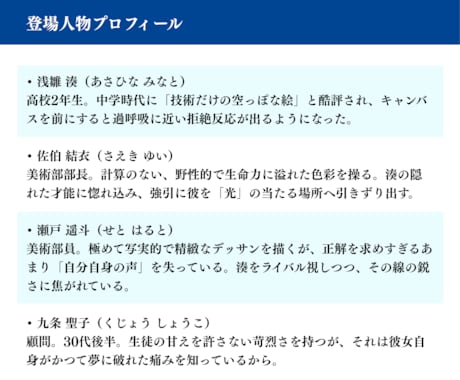 シナリオ・脚本制作｜プロライターが丁寧に制作します 文字数制限なし！キャラ設定・あらすじ・タイトルも対応可能 イメージ2