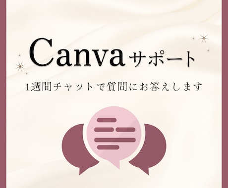 Canvaの「困った！」をチャットでサポートします リピーターさま・初心者さま向け 1週間質問し放題です！ イメージ1