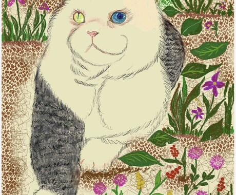 即日納品可能、画像を参考に鉛筆画をお届けします 画像を元にスケッチ画から全面カラーの絵画まで心温まる物に。 イメージ2
