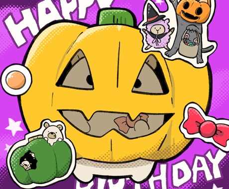 ポップな絵描きます グッズ用データも制作可能！アイコン、待ち受けにも イメージ2
