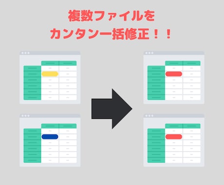 複数エクセルを一括で編集するプログラムを譲渡します 【Windows・Mac】面倒な編集作業が1分で済みます！ イメージ2