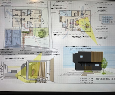 一級建築士が戸建て住宅の手書きプランを作成します お土地に合った提案、ご要望を叶える間取りをご提案いたします。 イメージ2