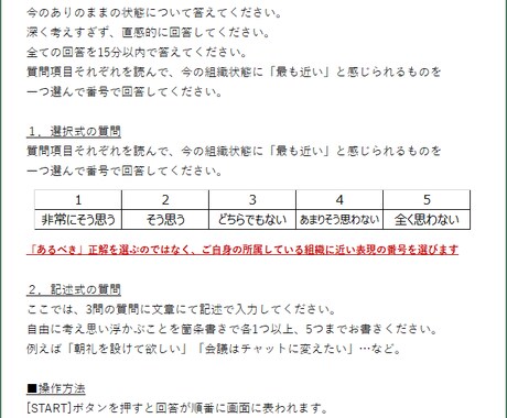 組織診断で使用できるアンケートシステムを作成します エクセルを使った自由度の高いアンケートシステムを作成できます イメージ2