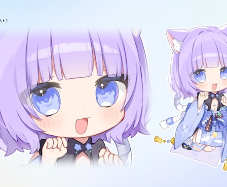 かわいいちびキャライラスト制作します グッズや活動用イラストにおすすめです！ イメージ2