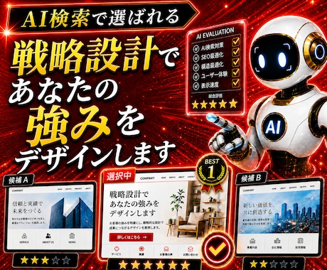ChatGPT・AIに選ばれるサイトを制作します イメージ1