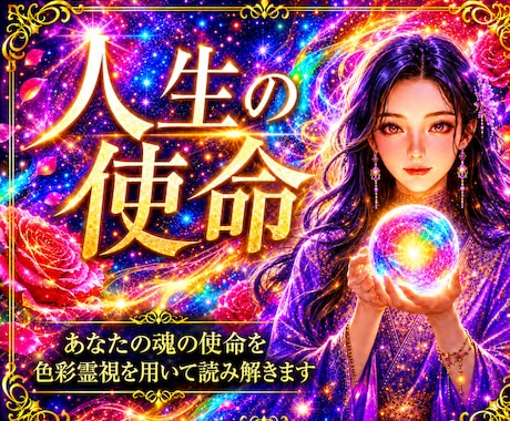 即日・1万文字【あなたが持つ使命・魂】を占います 【特典付き】あなたの前世からの魂・人生の使命をお教えします イメージ1