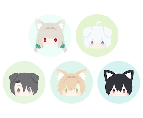 顔アイコンイラスト描きます アイコン用顔グラをお描きします イメージ2