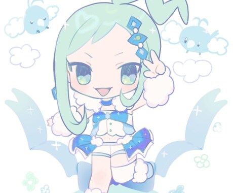 SDイラスト製作■表情差分もいたします 2等身〜3等身のチビキャライラストを製作☆表情差分も承ります イメージ2