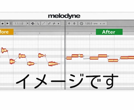 自然なボーカルピッチ補正します メロダインならお任せください！ イメージ1