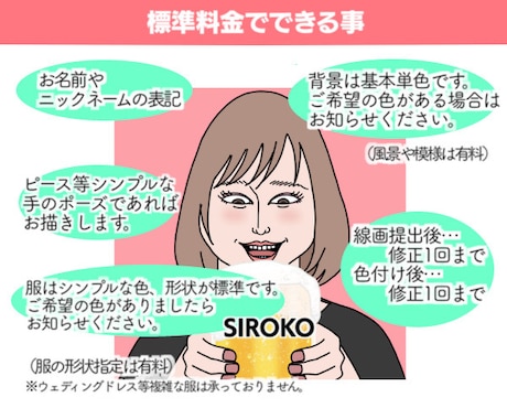 なんか変…！なアイコン用似顔絵描きます 〜ご希望の小物イラスト1品込み〜 イメージ2
