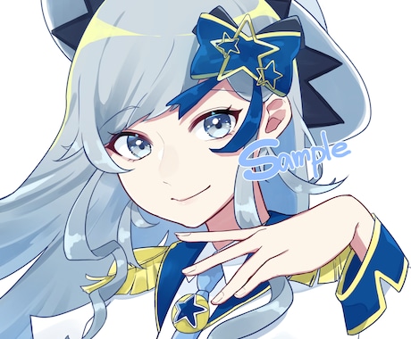 アイコン・サムネ用・1枚絵など幅広く制作します 綺麗系、かわいい系のイラストを描きます！ イメージ2