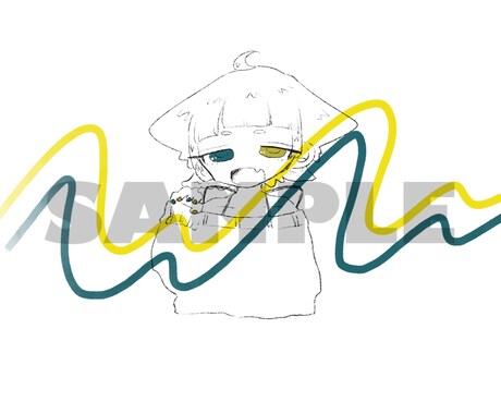 最短即日!アイコン向けゆるいイラストお描きします ゆるーい線のかわいくて使いやすいイラストお描きします! イメージ2