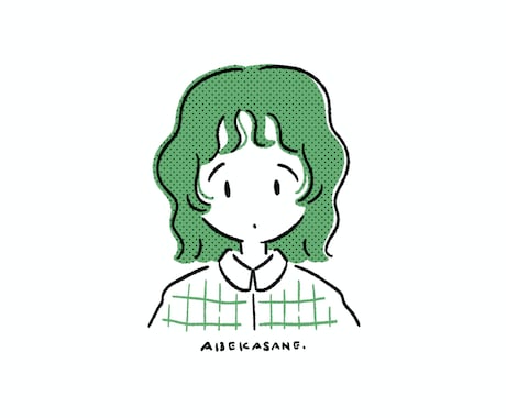 ポーズ固定 / シンプルでお洒落な似顔絵を描きます SNSアイコンにぴったりなイラストを制作します！ イメージ2