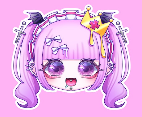 スタンプにも!!顔のみアイコン描きます コテキャラ様のデフォルメイラスト描かせてください！ イメージ1