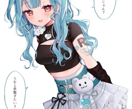 にじさんじ・ホロ等実績有★目を惹くイラスト描きます SNS、配信、グッズ等様々な用途でお使いいただけます☽*⋆ イメージ2