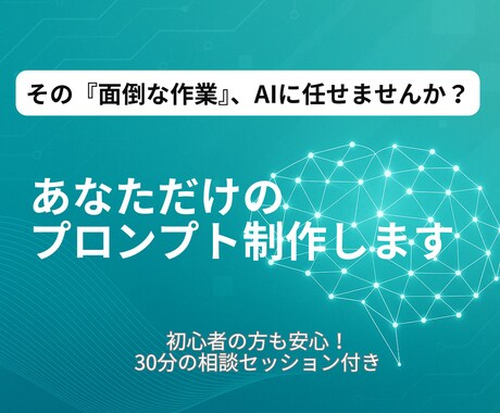 オリジナルのAIプロンプトを制作します やりたいことを実現する"あなただけのプロンプト" イメージ1